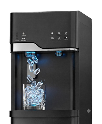 Dispensador de Agua Fría, Caliente y al Tiempo con Garrafón Oculto - Ice Maker Modelo: GWIM3TBSO0